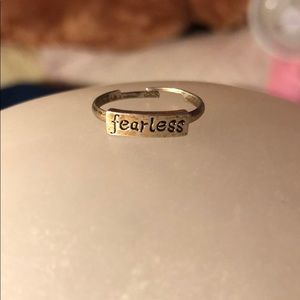 Gold fearless ring
